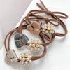Enamel Marble Pearl Flower Hair Band 6P SET
