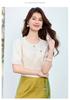 26 Year New Summer Lace Patchwork Fashionable Chinese Style Short Sleeved Shirt T-shirt Women's Shirt Top Women's Clothing