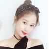 Sweet Polka Dot Print Bowknot Hair Hoop Women Wide Band Cloth Headband Headwrap