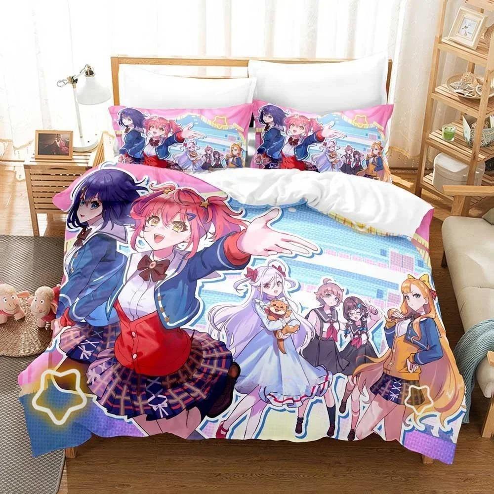 3D Druck Anime Kawaii Mädchen World Dai Star Bettwäsche Set Einzelbett Twin Full Queen King Size Bettset Erwachsener Kind Schlafzimmer Bettbezug Sets