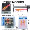 10.5cm12g Lifelike Artificial Shrimp Lure Soft Flat Claw/classic Luminescent Fishing Lure Biomimetic Luminous Design