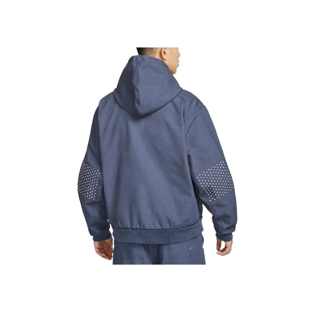 Nike SS25 Life Series Mode Bequeme Kapuzenjacke Vielseitig Langarmjacke Herrenjacke Blau HQ6123-437