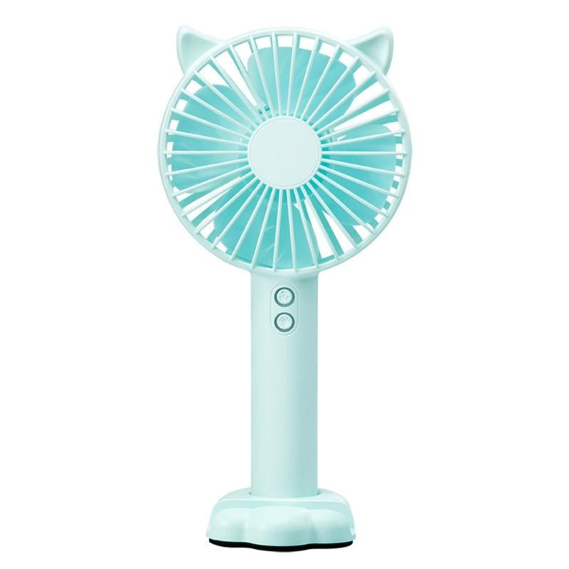 Cute Mini Fan Small Travel Fan Rechargable Cooling Device Lightweight Electric Fan Suitable for Indoor and Outdoor Use
