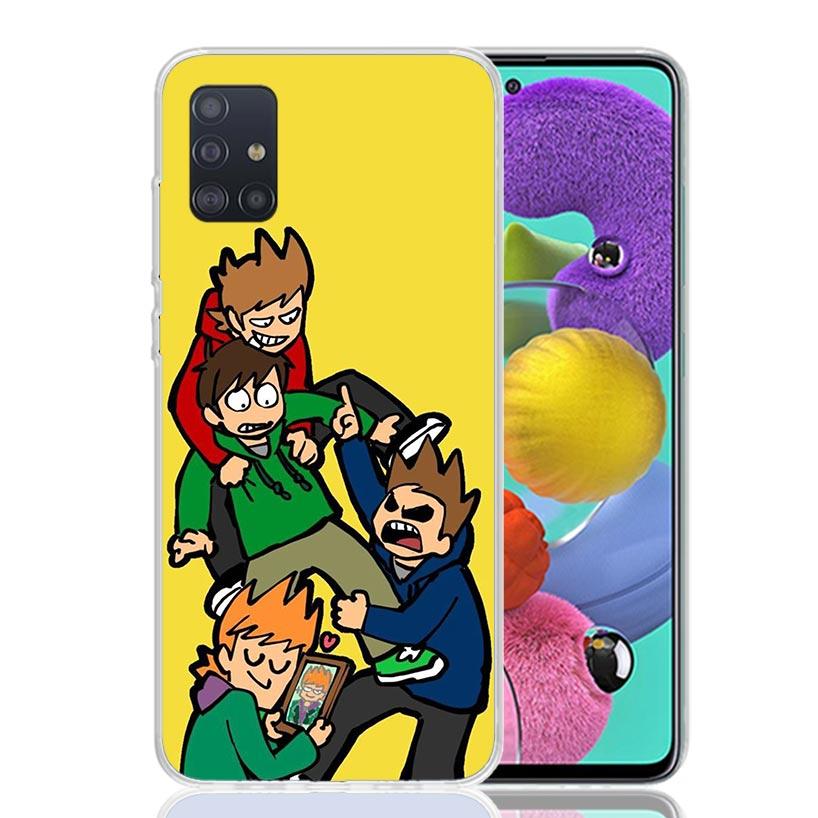 Anime Cartoon Eddsworld Phone Case for Samsung Galaxy A52 A51 A50S A12 A22 A32 A72 A10S A30S A31 A71 Note 20 Ultra 10 Plus S10 G