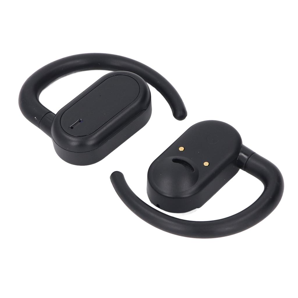 Wireless Earbuds Bluetooth 5.4 IPX7 Water Resistant Bone Conduction Subwoofer Clip On Headphones with Charging Case for
