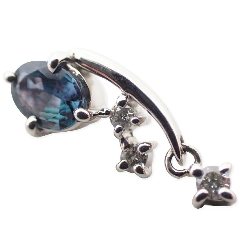 

[Used] Pt900 Alexandrite Diamond Pendant Top/j71-1