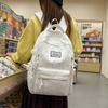 Schoolbag Japanese Ins New High-value Fresh and Sweet Polka Dot College Style Backpack Junior High School Students Lightweight Backpack