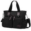 Britische Stil Leinwand Umhängetasche - Unisex Große Kapazität Crossbody Reißverschlusstasche für Kurze Reisen