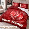 Hull KR Printed Bedding Set Custom Name Text 1 Duvet Cover 2 Pillowcases For Bedroom