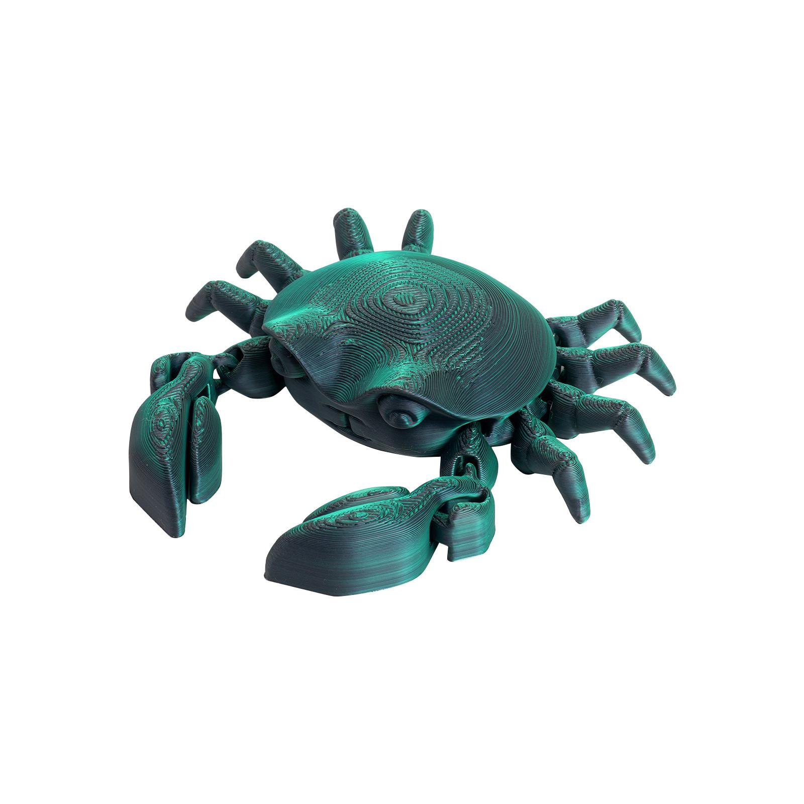 

3D-печатный краб, модель сустава, гибкое суставное животное, статуэтка животного из морепродуктов, недорогие 3D-печатные изделия, снятие стресса, снятие раздражительности, игрушки для людей с СДВГ One Size
