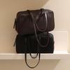 2024 Autumn/Winter Top Layer Cowhide Boston Tote & Commuter Handbag