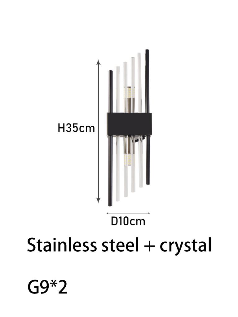 Scandinavian American Italian Wall Lamp 110-240V Glass Brass Construction LED Neutral Light 3 Color Changing Lustre