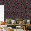 Neon Glitter Hearts Ochre Wallpaper 50x1000