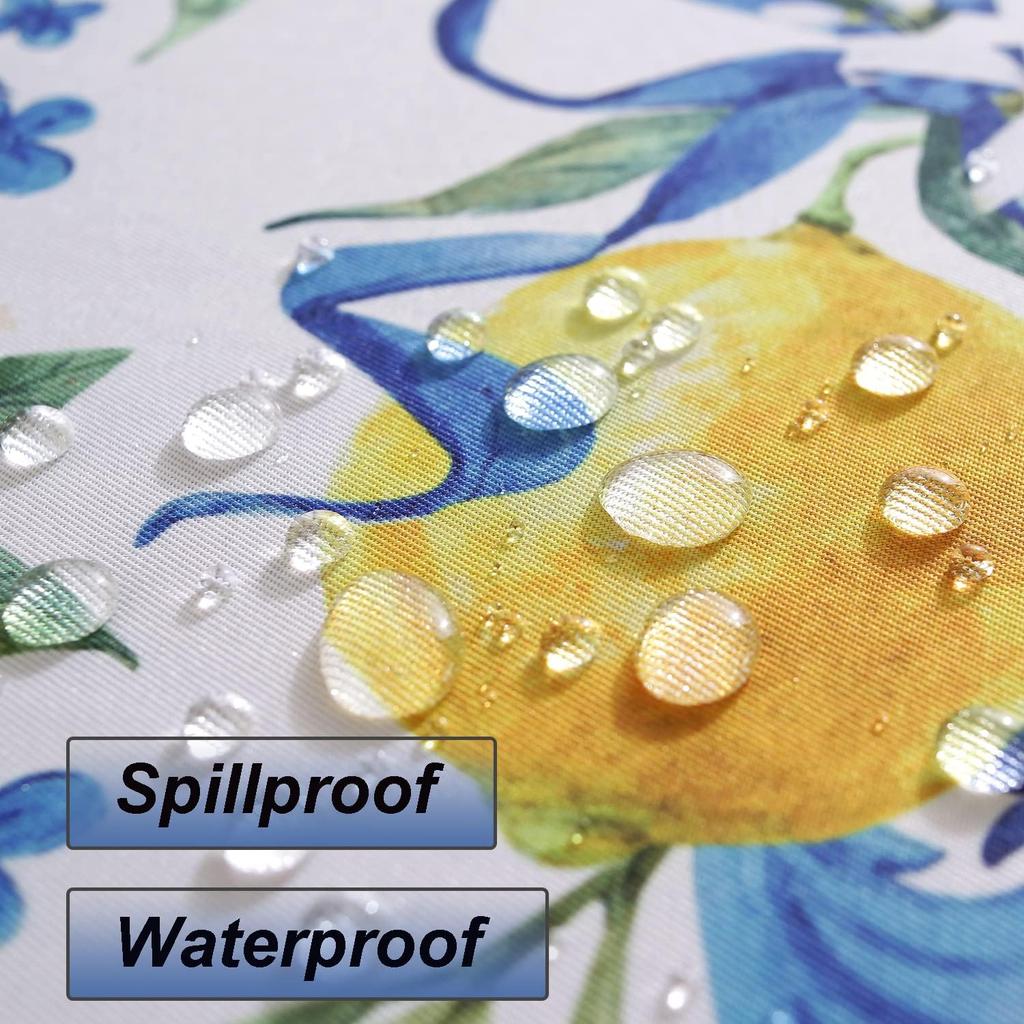 Nyári citromvirág téglalap vízálló terítő party dekoráció mosható parasztház konyha étkező terítő esküvői dekorációk