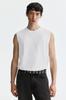 H M coolMax Regular Fit Sleeveless Top wHite