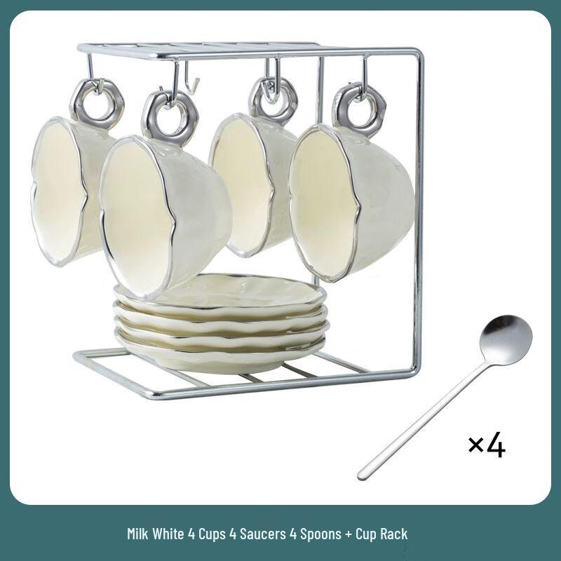 Luxury Ceramic Coffee Cup and Saucer Set