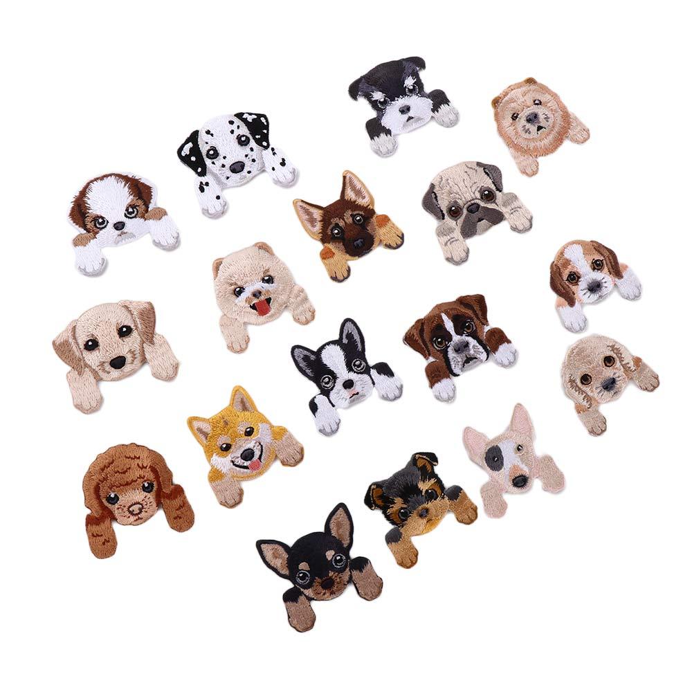 Cute Small Dog Iron On Backpack Decoration Applique Clothing Patches Patch