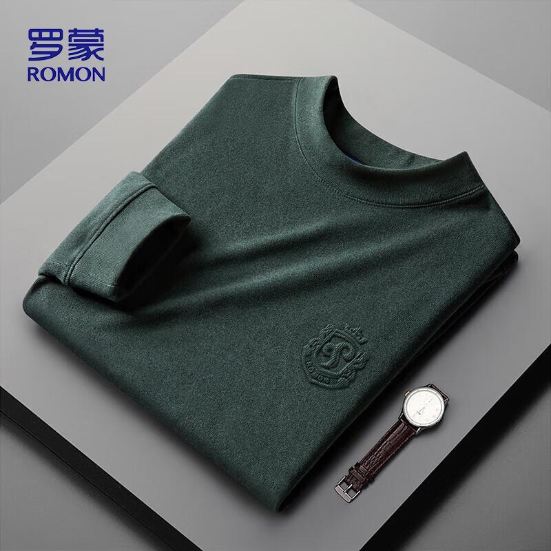 ROMON Men's Business Casual Long Sleeve Sweatshirt