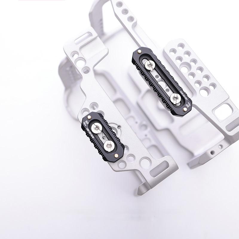Camera Quick Release Mini NATO Rail Anti Off Quick Release with 1/4" Screws and Safety Pins for Camera Cage NATO Handle