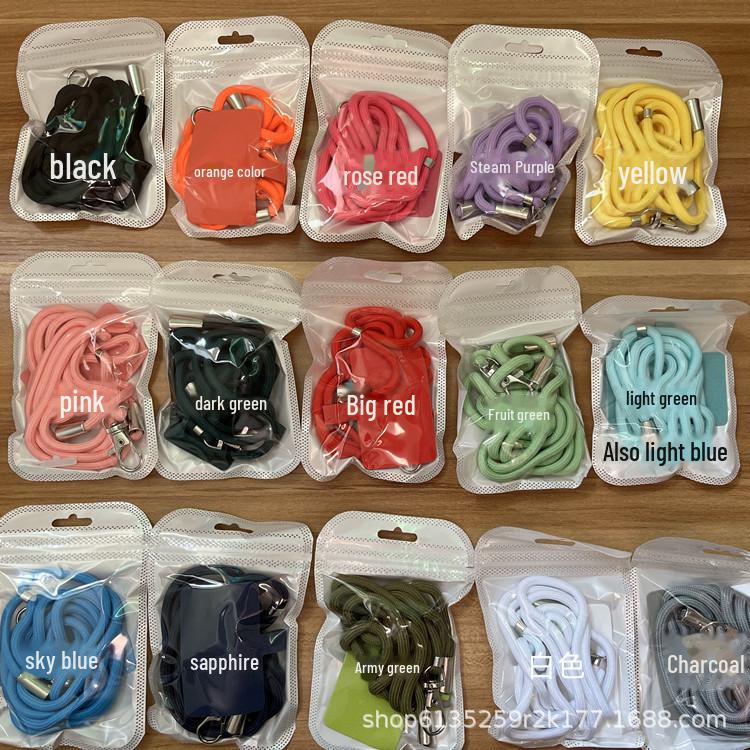 Regulowana uniwersalna smycz do telefonu komórkowego - odpinana nylonowa linka DIY - pasek na szyję zapobiegający zgubieniu