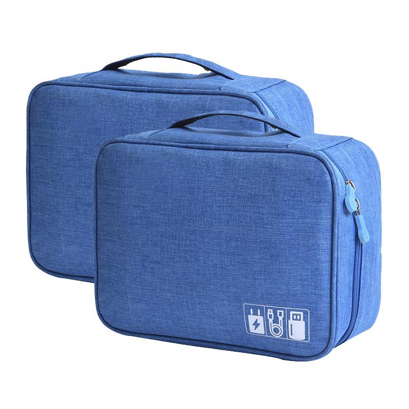 Úložná taška na kabel Vodotěsný digitální elektronický organizér Přenosná USB nabíječka pro datové linky Úložná taška se zástrčkou Cestovní organizér na kabely