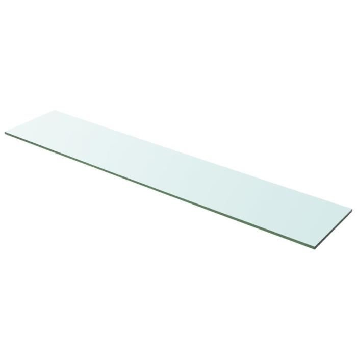 Panneau pour étagère - vidaXL - Verre transparent - 100 x 20 cm - Verre trempé - Style contemporain