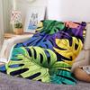 1pc Tropical Leaves Blanket Warm, Cozy, And Soft, Suitable for Sofas, Beds, Cars, And Office Use.Perfect for Camping And Travel, Making It a Great Gif