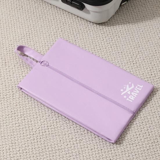 Travel Shoe Storage Bag Waterproof Dust-Proof Strong Zipper Luggage Shoe Organizer Multi-purpose Faux Leather Bag