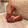 Women's  Old Beijing Cloth Shoes Soft Sole Anti Slip Embroidered Single Shoes Casual Mom Shoes