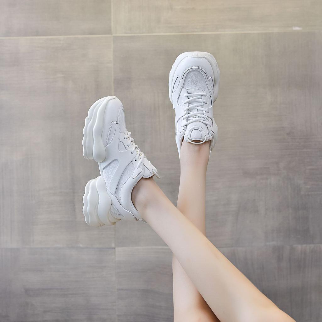 Chaussures Daddy pour femmes, nouvelles chaussures décontractées polyvalentes, baskets décontractées respirantes à semelles épaisses pour femmes