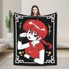 Ranma 1/2 Anime-Decke Fleece-Druck Atmungsaktiv Leichtgewichtige Überwurfdecken für Bett Outdoor-Steppdecke