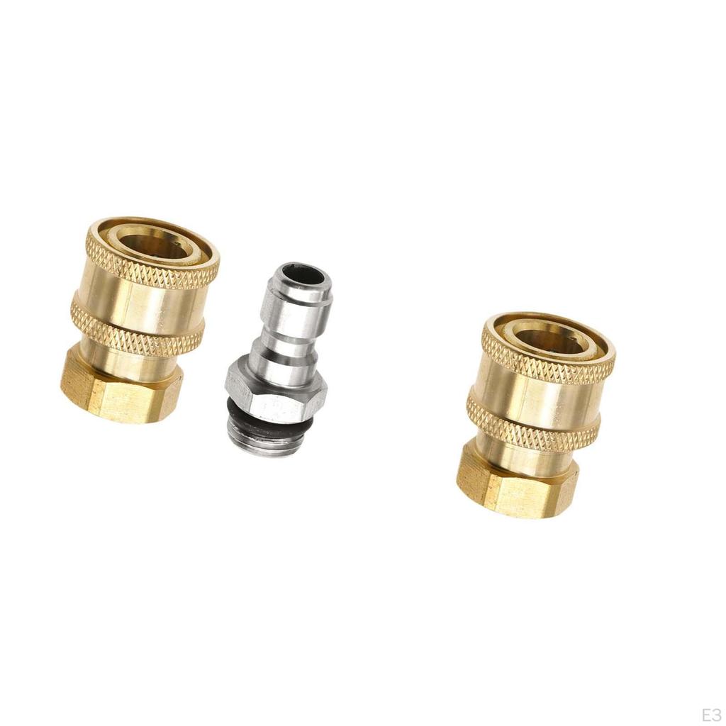 1/4 Pressure Washer Nozzle Quick Coupler Premium Car Wash Hose Connector Adapter