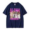 Alpha Male Cats Funny Meme Cat Lover Gift Graphic TShirt Unisex Womens Fashion Short Sleeve Tshirts Oversized T Shirt Streetwear