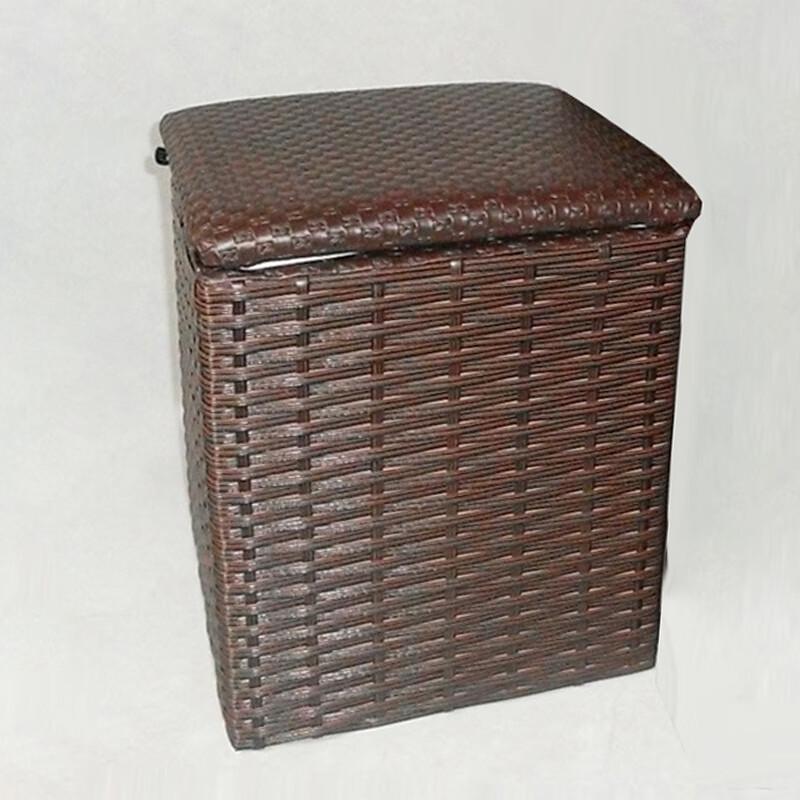 Luodeli Large Brown Shoe Cover Storage Basket with Lid