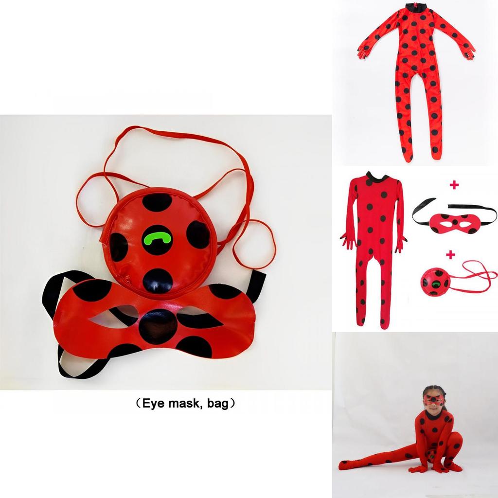 Costum Cosplay Miraculous Ladybug Pentru Copii Și Adulți Perfect Pentru Petreceri de Halloween Și Crăciun!
