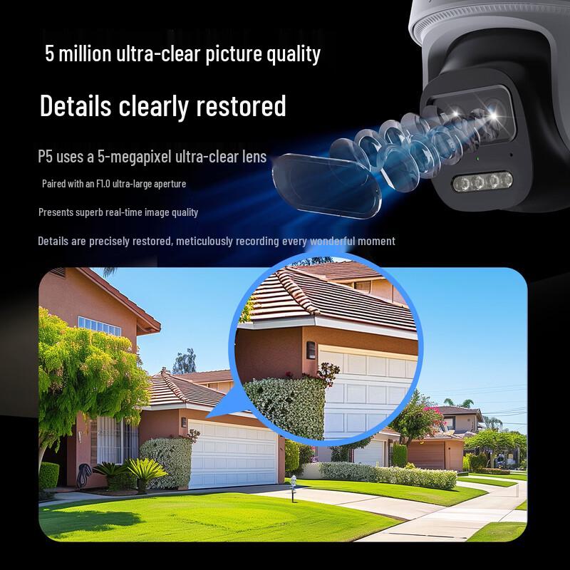 Dahua 5MP 4G Solar Powered PTZ Security Dome Camera CN Plug (adapter Included)