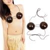 Natural Coconut Bra Novelty Coconut Bra Top Dance Costume, Comfortable to Wear For Women Hawaiian Party, Beach Parties