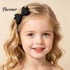 Sparkly Hair Bows for Children 2Pcs Solid Color Glitter Bow Clip Girls, Double Layer Sparkling Cute Barrettes Little Girls Hairpin, Decorative