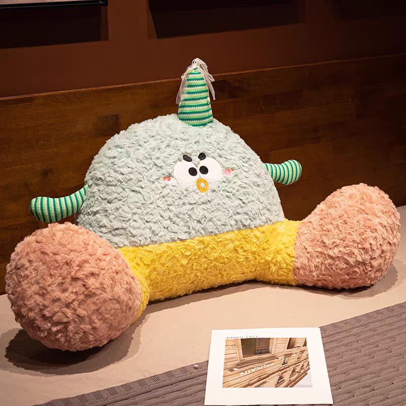 

Мультяшная подушка-изголовье «Бигфут»: Милая подушка для поясничной поддержки для дивана, кресла, общежития, офиса и спинки Small 65*30cm 0.85kg зелёный