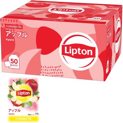 Lipton Apple Polypropylene Individually Wrapped Tea 50 Bags Flavored Bulk Large Tea Home Guest Commercial Use [Official] Bags, Tea, Purchase,