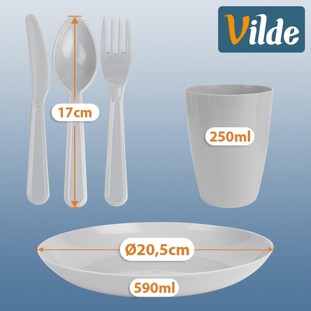 Vilde Plastic Picnic Set 20-Piece