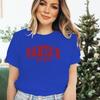 Women T Shirt Santas Favorite Christmas Season Print Tops Tee White Tshirt Female Summer Tshirt Graphic Tee Female Tops Tee