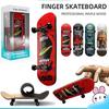 Finger Skateboard Toys Wooden Finger Scooter Professional Fingerboard Desk Toy For Adults Teens/Kids