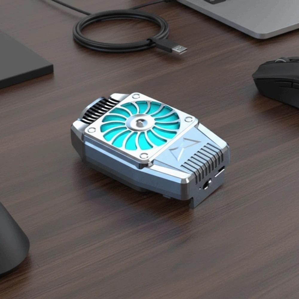 Air Cooling Mobile Phone Cooler with Back Clip Nine Fan Radiator Portable Game Heat Sink  Watch TV