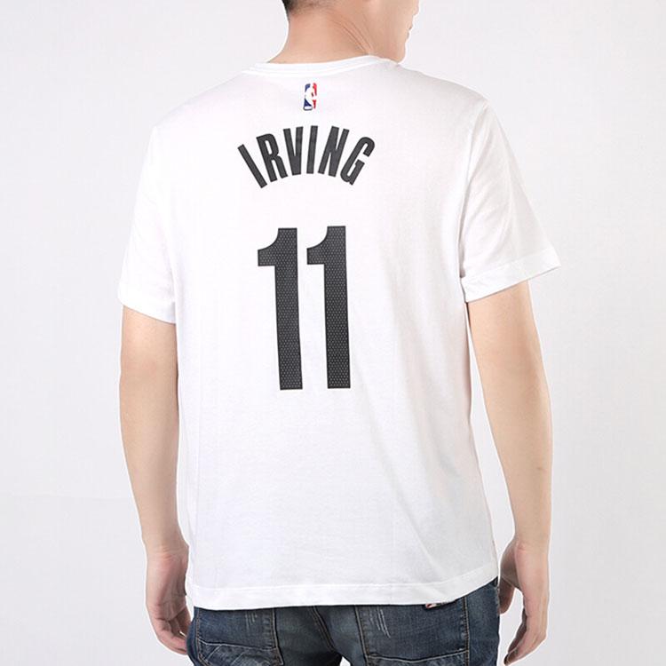 Nike Dri-FIT NBA City Edition Brooklyn Nets Kyrie Irving No. 11 Short Sleeve T-Shirt Men Tops White BV8746-100