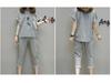 2025 Summer Fashion Casual Women's Two-Piece Set: Loose Short Sleeve Top & Seven-Point Pants