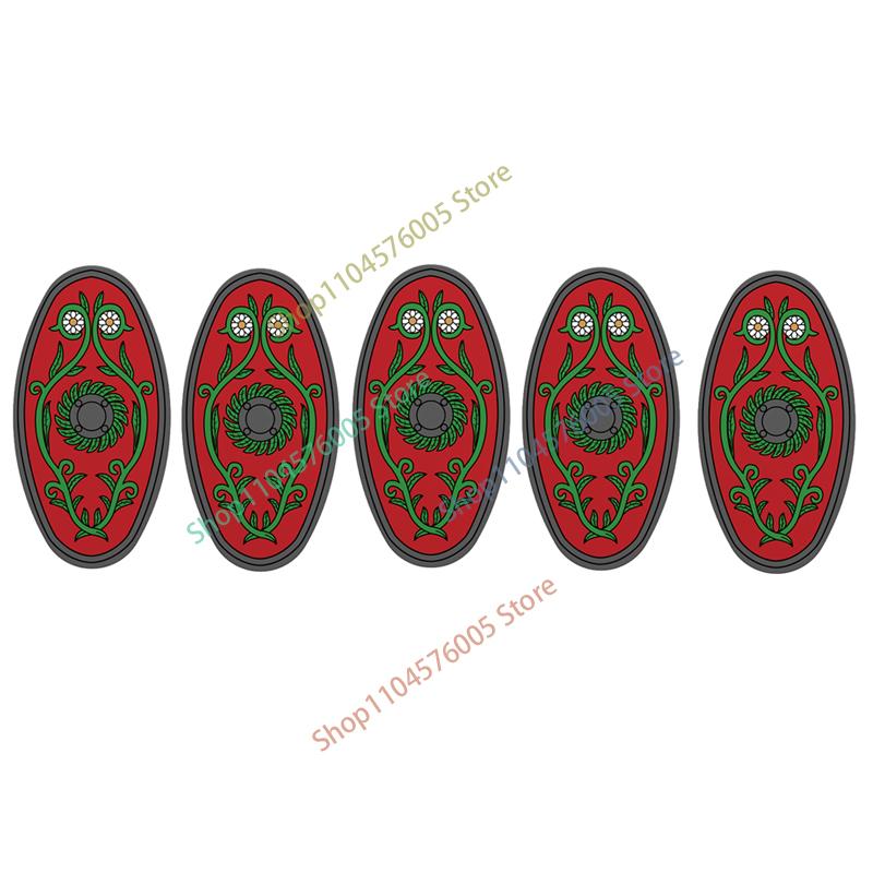 Średniowieczny Rzym Tarcza Budowlane Klocki Wojskowe Żołnierz Rzymski Wojownik Rycerz Postać Łucznik Fartuch Płaszcz Akcesoria Ceglany Zabawka Prezent