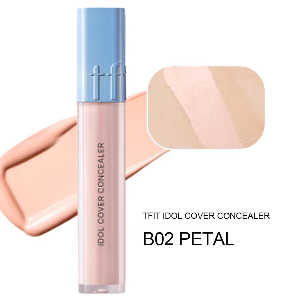 TFIT IDOL COVER CONCEALER 6.5g B01/B02/B20/B30/N03/N4.5/W01/W02, Rich Coverage, Creamy Texture, Natural Fit Finish, Korean Cosmetics, Korean Makeup