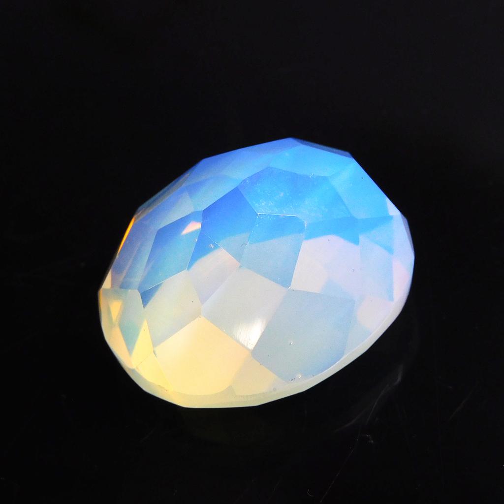 Lab-Created Opal Loose Gemstone 46.35 ct Ethiopian Multi-Color Oval Cut October Birthday Birthstone