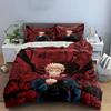 Anime Characters with Red Background. Bedding Sets Duvet Cover Sets Duvet Covers Pillowcases(1*Duvet Cover 2*Pillowcases Without Duvet Insert)